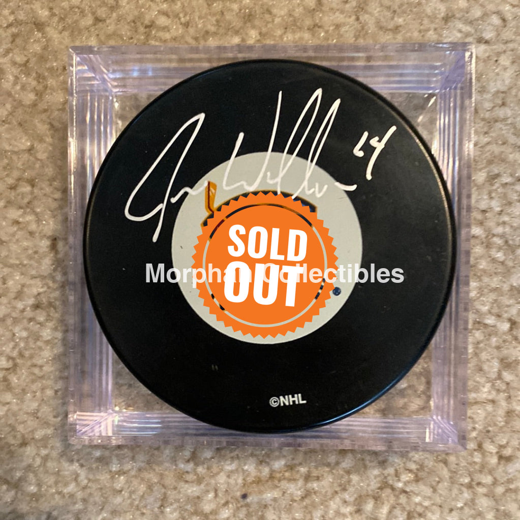 Jason Williams - Autographed Pick Atlanta Thrashers Puck