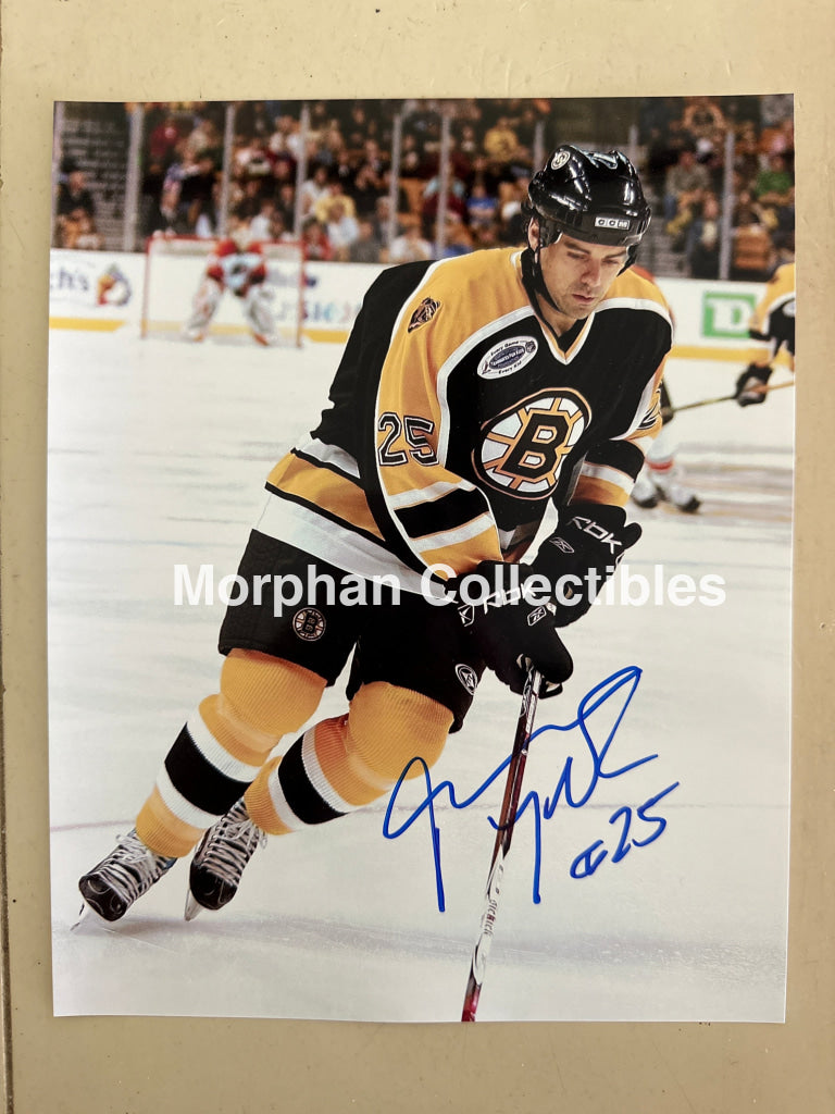 Jason York - Autographed 8x10 Photo - Boston Bruins Photo