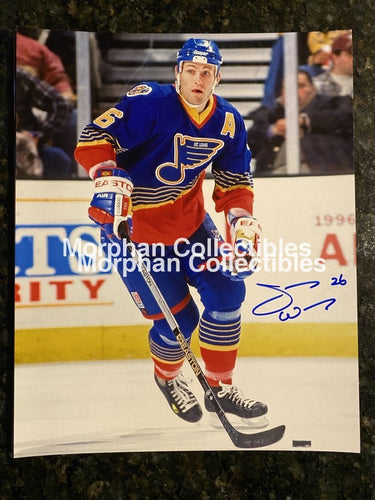 Jay Wells - Autographed 8X10 Photo St Louis Blues
