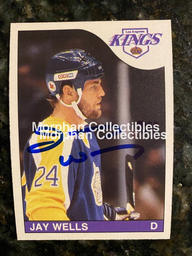Jay Wells - Autographed Card 1985-86 Opc #1