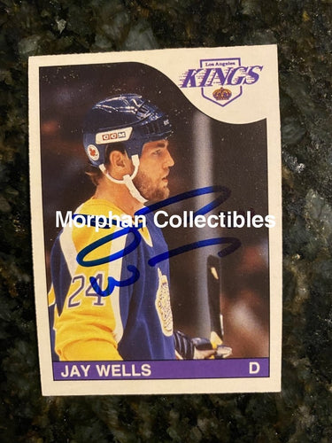 Jay Wells - Autographed Card 1985-86 Opc #2