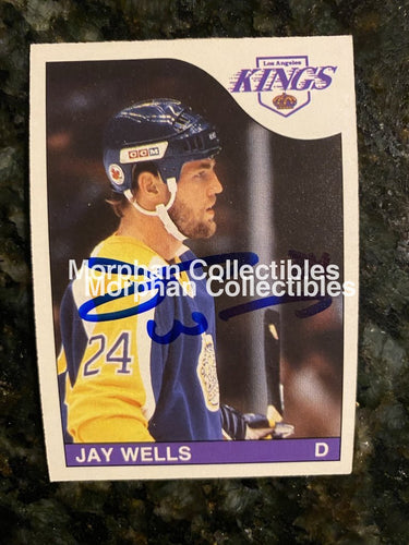 Jay Wells - Autographed Card 1985-86 Opc #4