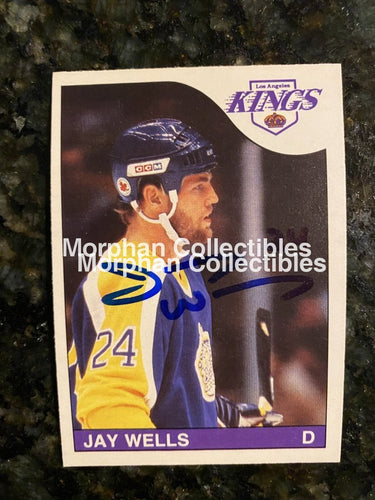 Jay Wells - Autographed Card 1985-86 Opc #9