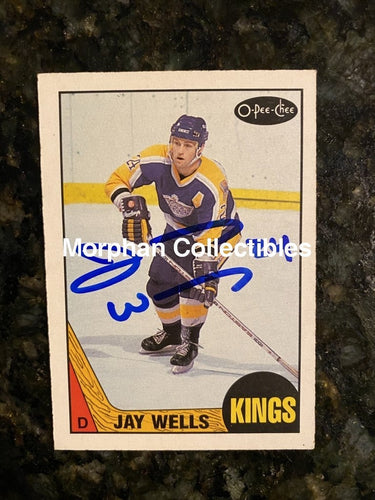 Jay Wells - Autographed Card 1987-88 Opc #1