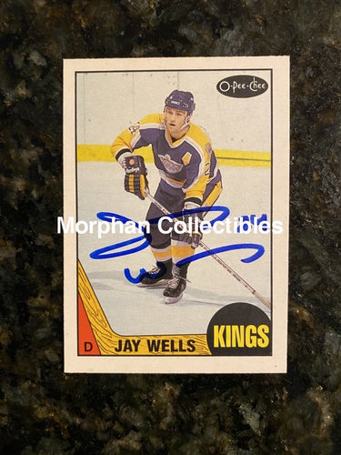 Jay Wells - Autographed Card 1987-88 Opc #2