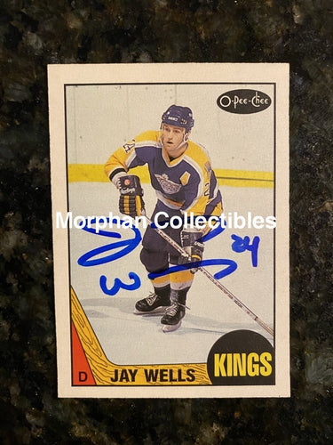 Jay Wells - Autographed Card 1987-88 Opc #3