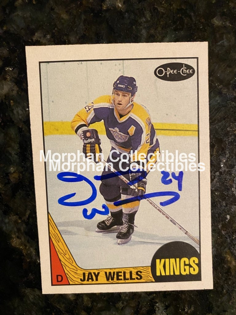 Jay Wells - Autographed Card 1987-88 Opc #7