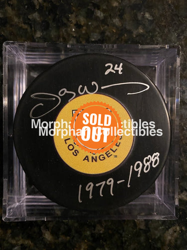 Jay Wells - Autographed Puck Los Angeleskings #1