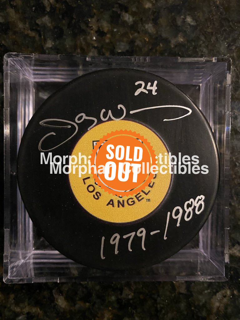 Jay Wells - Autographed Puck Los Angeleskings #1