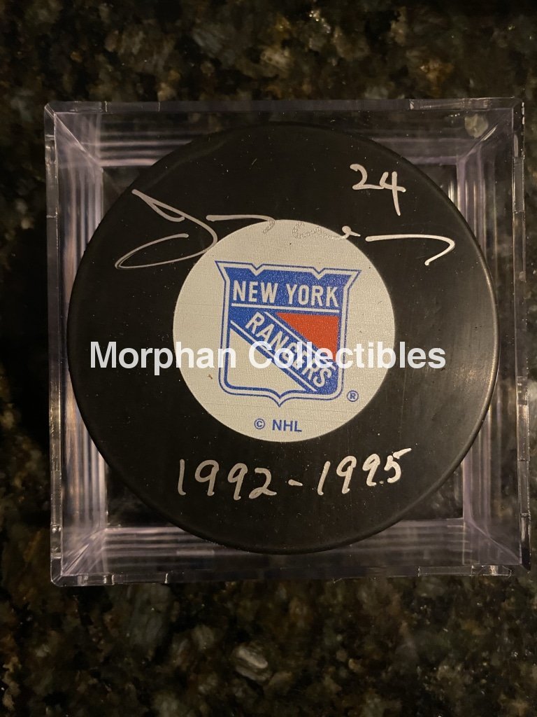 Jay Wells - Autographed Puck New York Rangers #2