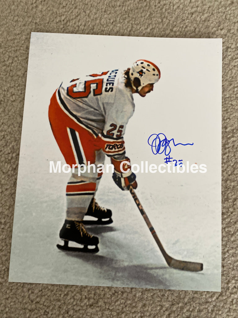 Jeff Jacques - Autographed 8X10 Photo Toronto Toros