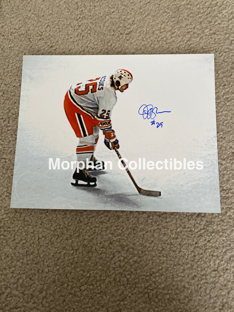 Jeff Jacques - Autographed 8X10 Photo Toronto Toros