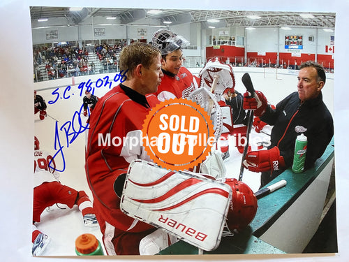 Jim Bedard - Autographed 8X10 Photo Inscription Detroit Red Wings
