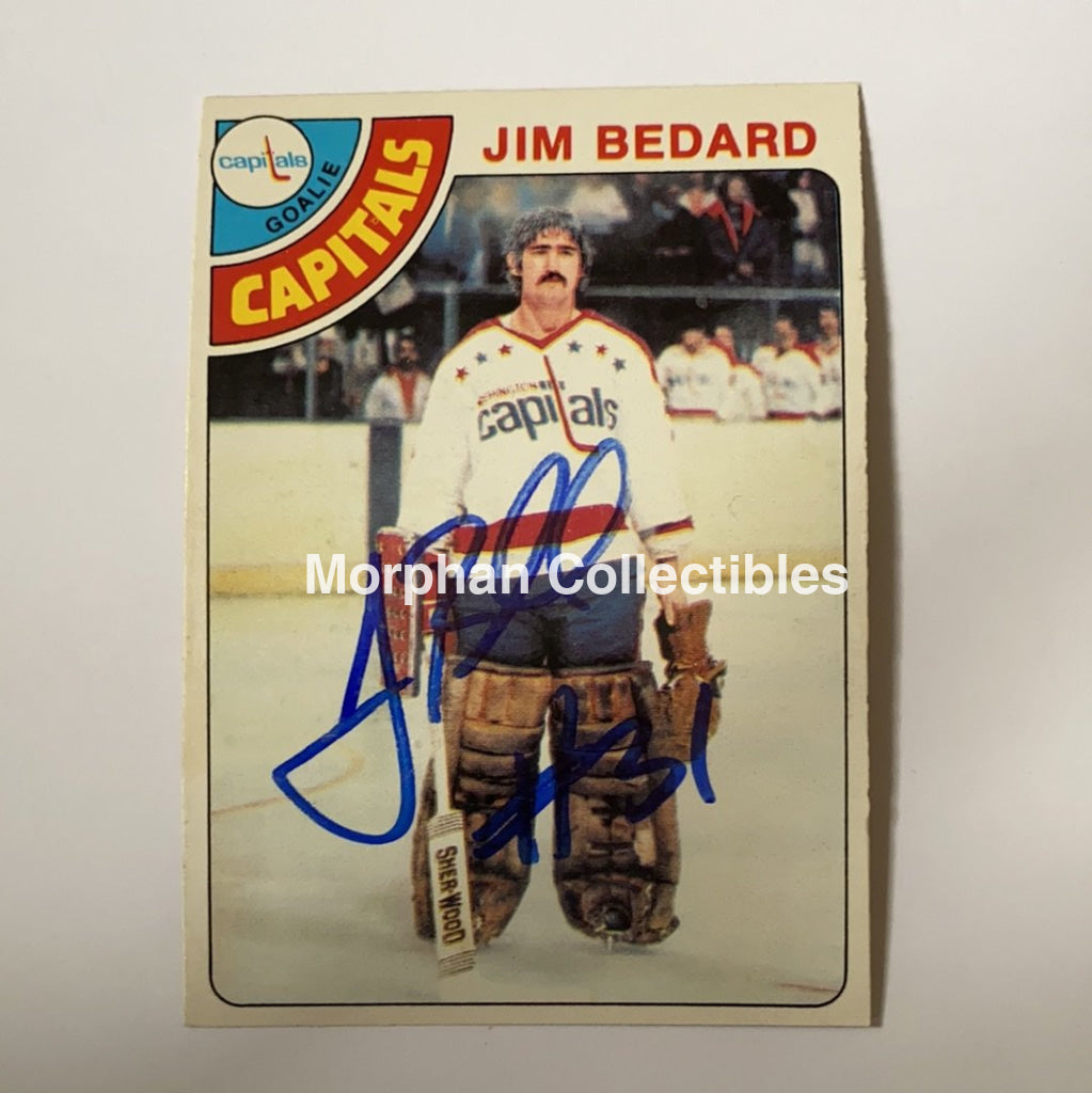 Jim Bedard - Autographed Card 1978-79 Opc Rc