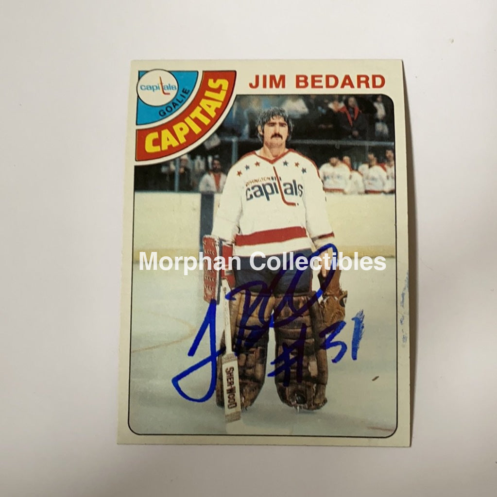 Jim Bedard - Autographed Card 1978-79 Topps Rc