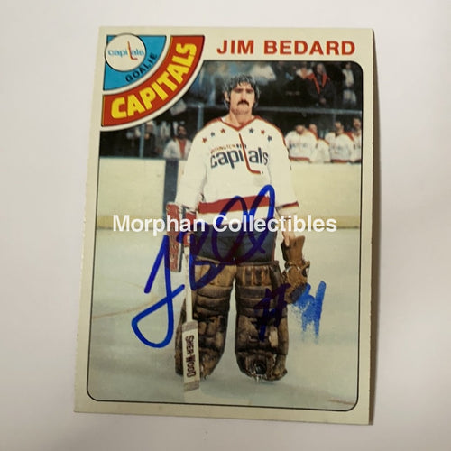 Jim Bedard - Autographed Card 1978-79 Topps Rc