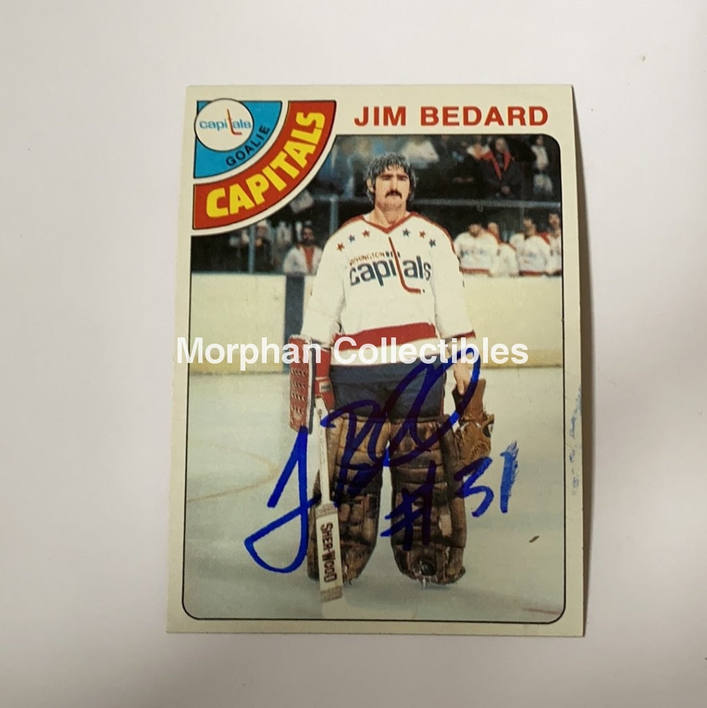 Jim Bedard - Autographed Card 1978-79 Topps Rc