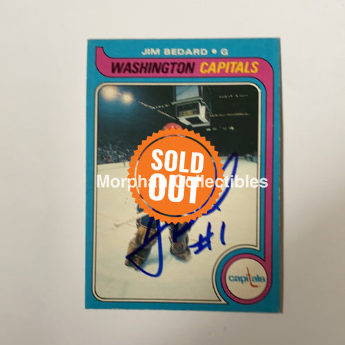 Jim Bedard - Autographed Card 1979-80 Opc