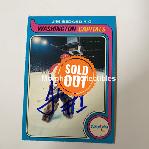 Jim Bedard - Autographed Card 1979-80 Opc