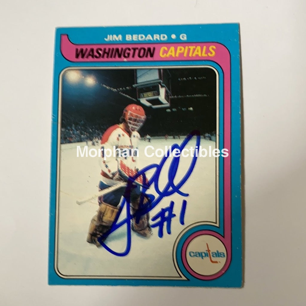 Jim Bedard - Autographed Card 1979-80 Opc