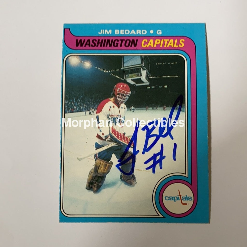 Jim Bedard - Autographed Card 1979-80 Opc