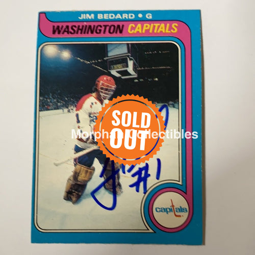 Jim Bedard - Autographed Card 1979-80 Opc