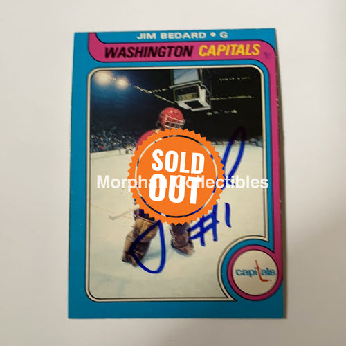 Jim Bedard - Autographed Card 1979-80 Opc