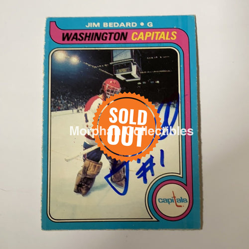 Jim Bedard - Autographed Card 1979-80 Opc