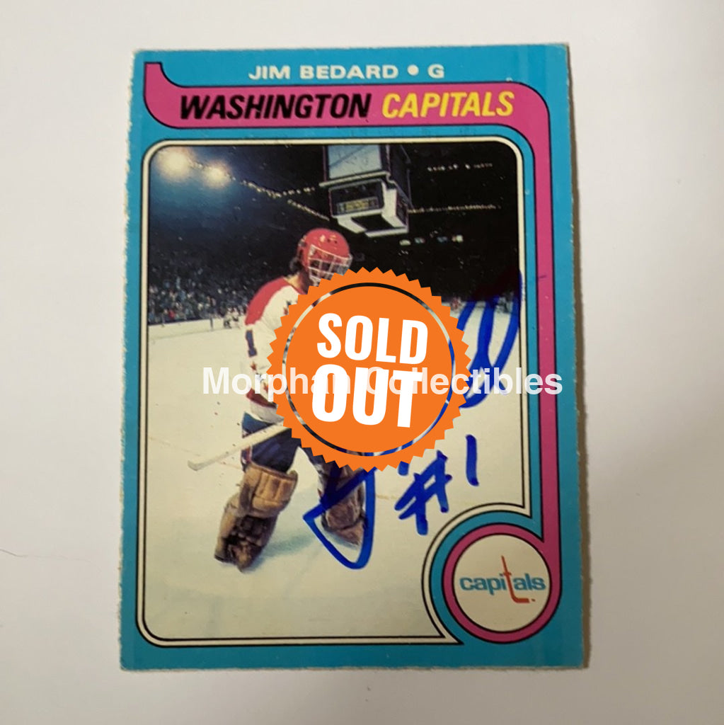 Jim Bedard - Autographed Card 1979-80 Opc