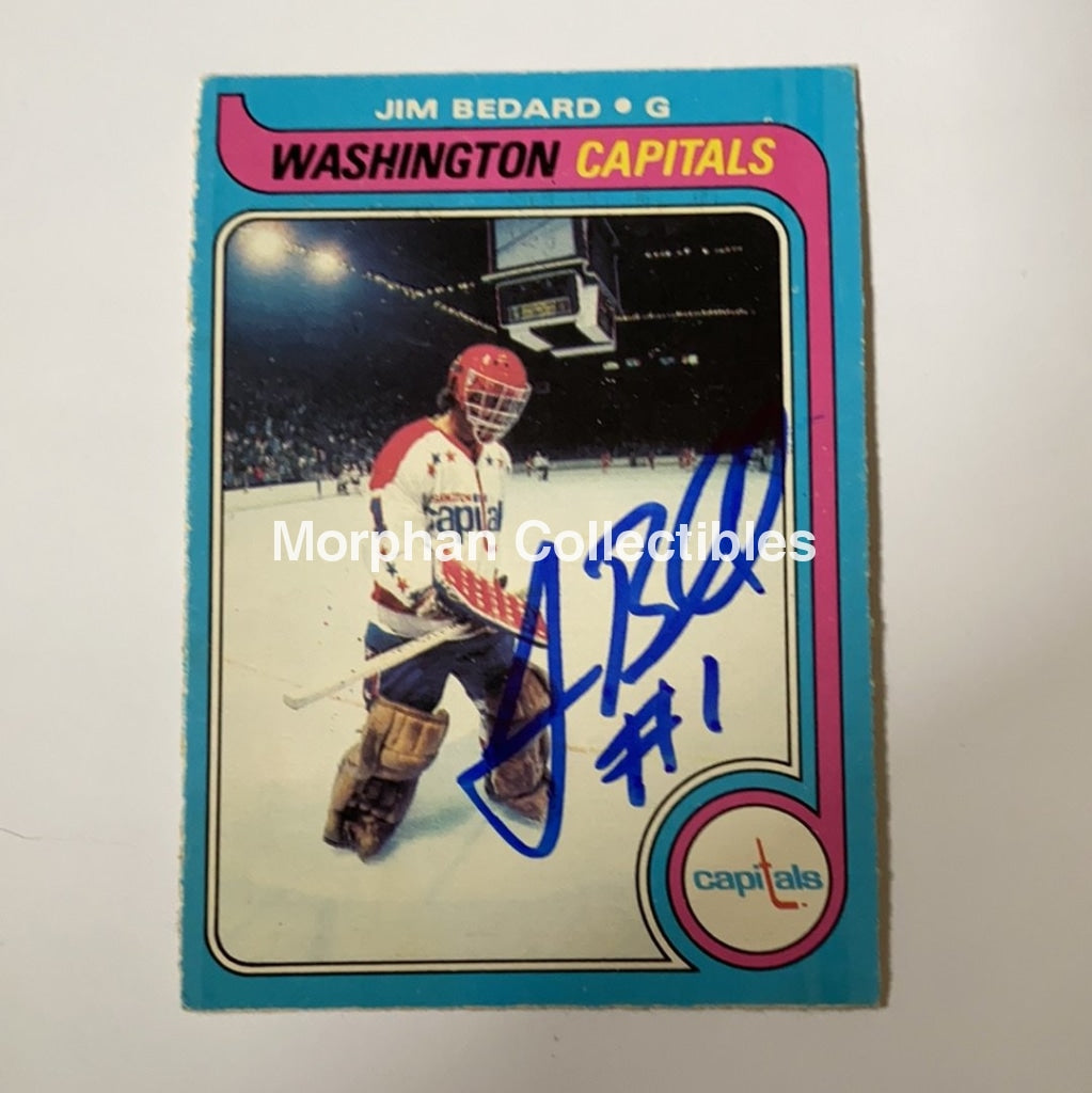 Jim Bedard - Autographed Card 1979-80 Opc