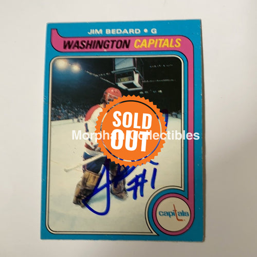 Jim Bedard - Autographed Card 1979-80 Opc
