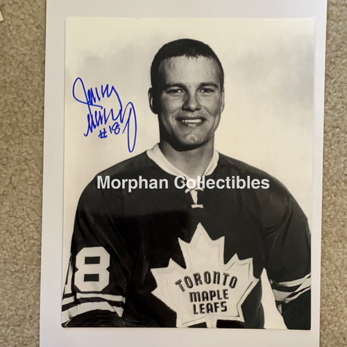 Jim Mckenny - Autographed 8X10 Photo Toronto Maple Leafs