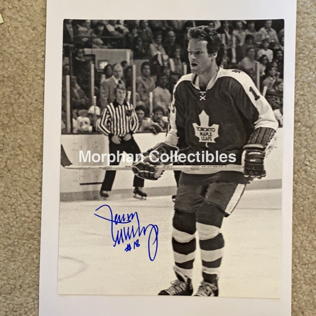 Jim Mckenny - Autographed 8X10 Photo Toronto Maple Leafs