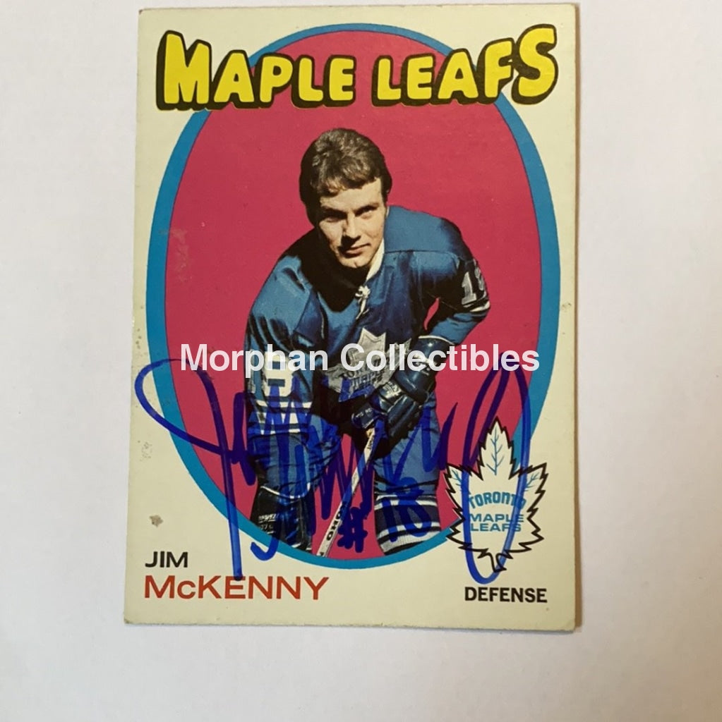 Jim Mckenny - Autographed Card 1971-72 Topps