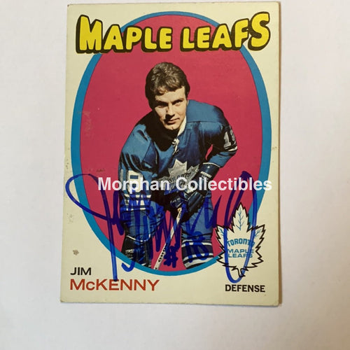 Jim Mckenny - Autographed Card 1971-72 Topps