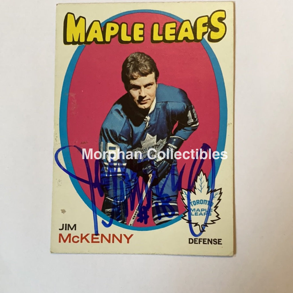 Jim Mckenny - Autographed Card 1971-72 Topps