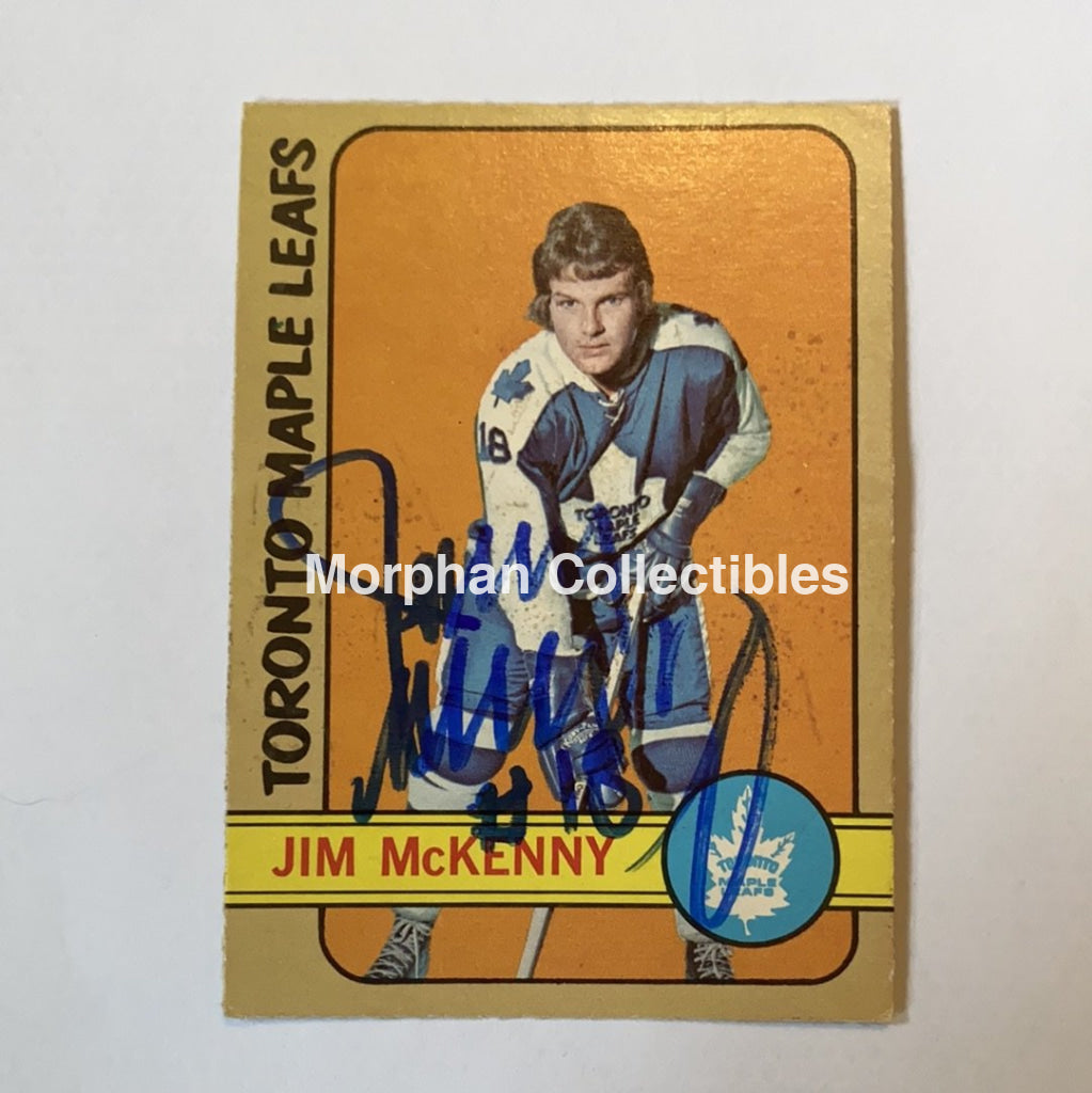 Jim Mckenny - Autographed Card 1972-73 Opc