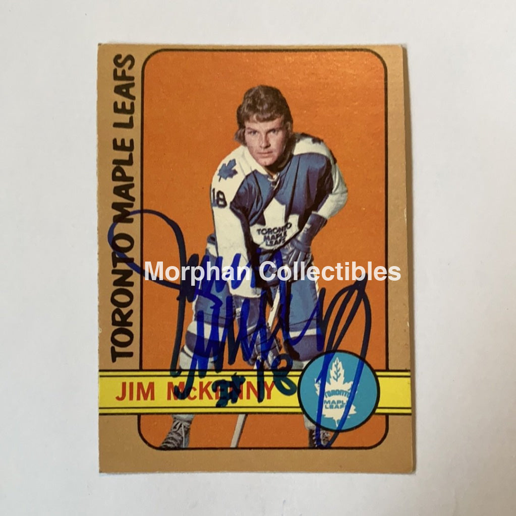 Jim Mckenny - Autographed Card 1972-73 Opc
