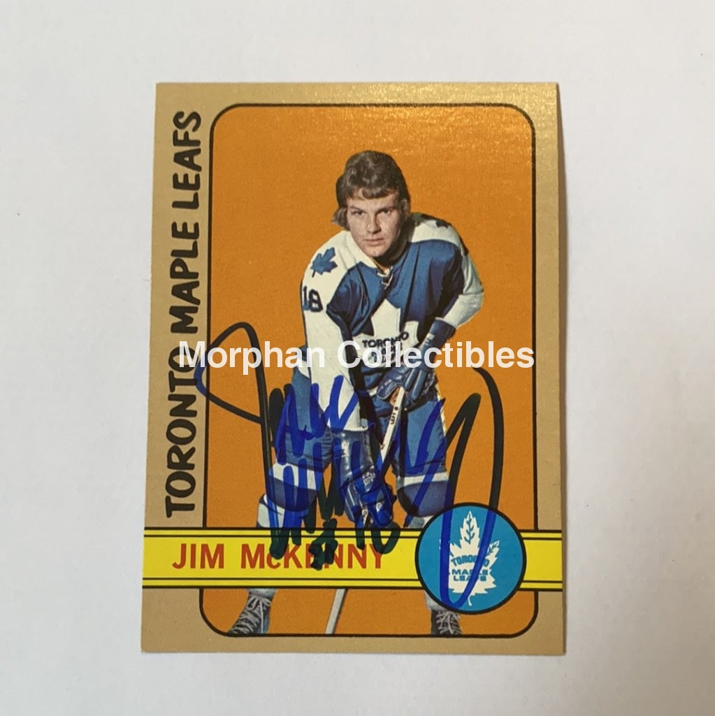 Jim Mckenny - Autographed Card 1972-73 Topps