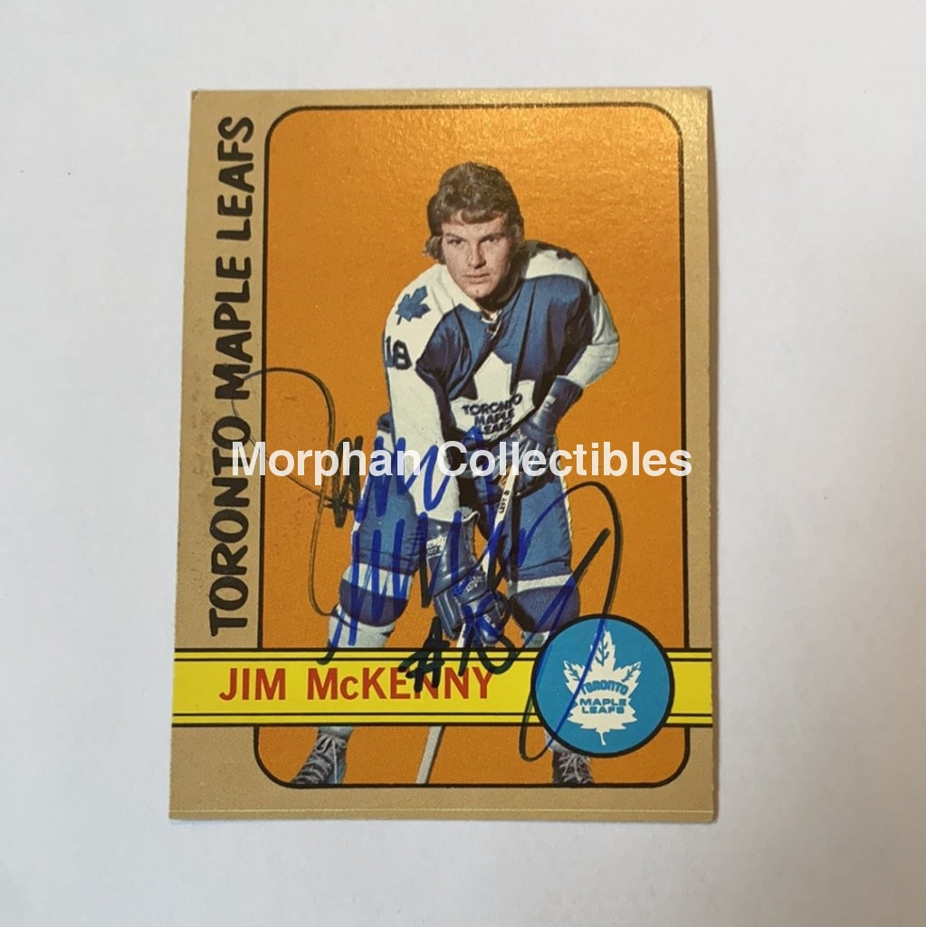 Jim Mckenny - Autographed Card 1972-73 Topps