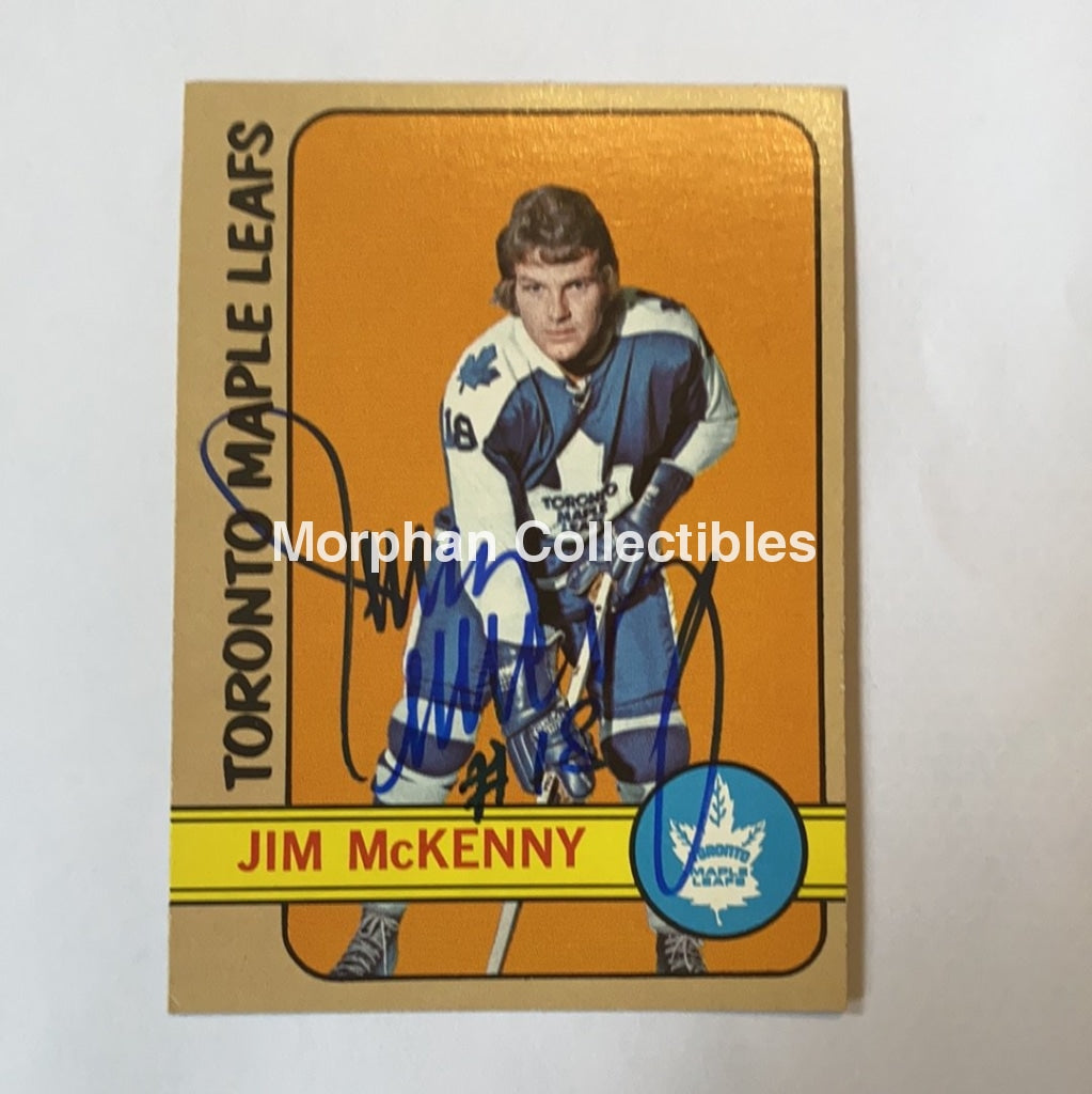 Jim Mckenny - Autographed Card 1972-73 Topps