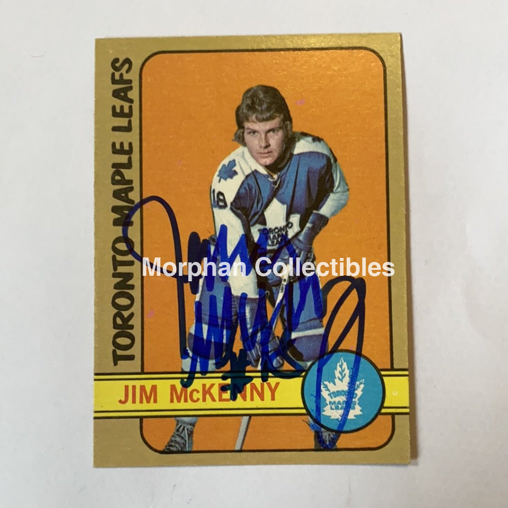 Jim Mckenny - Autographed Card 1972-73 Topps