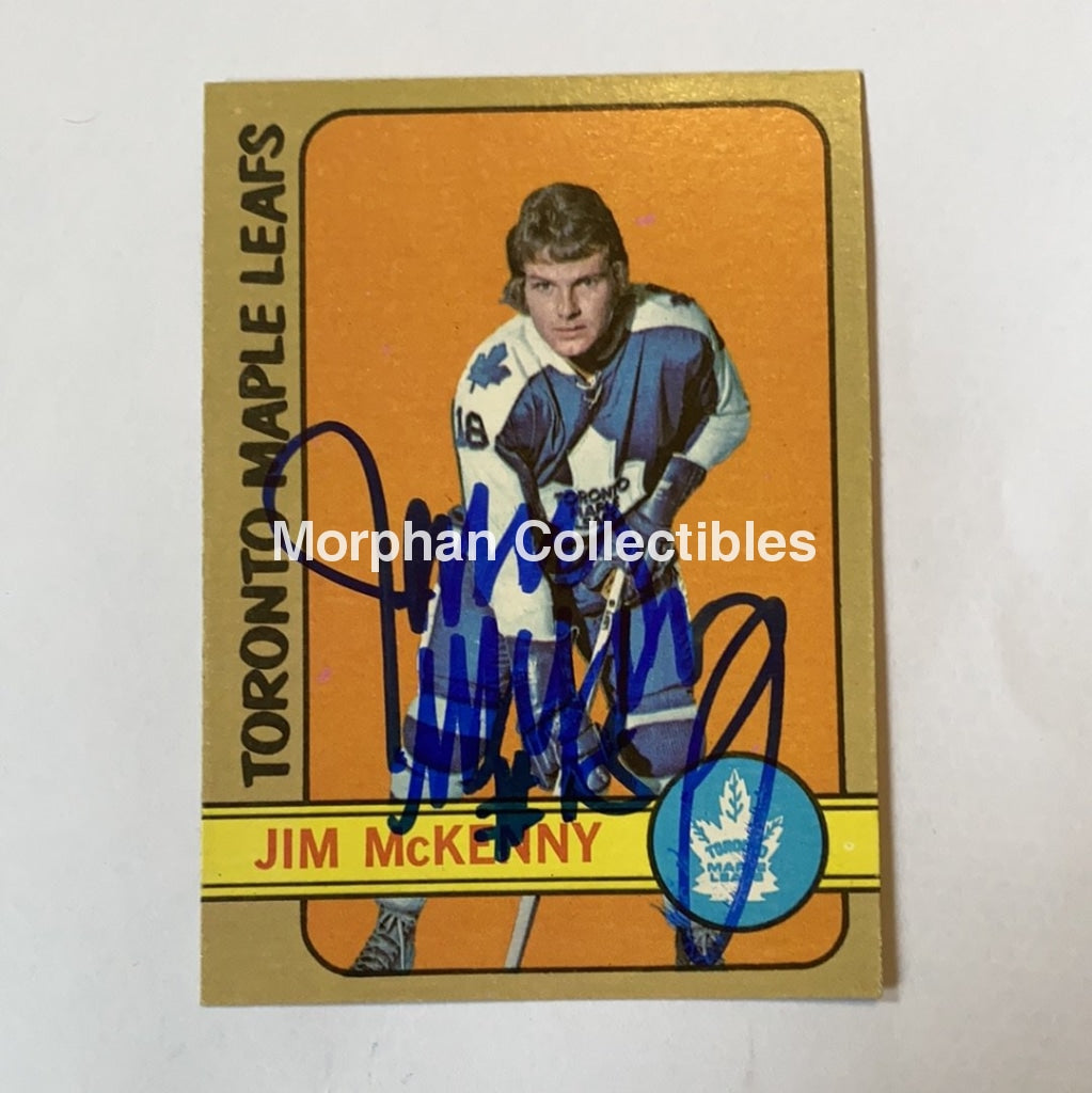 Jim Mckenny - Autographed Card 1972-73 Topps