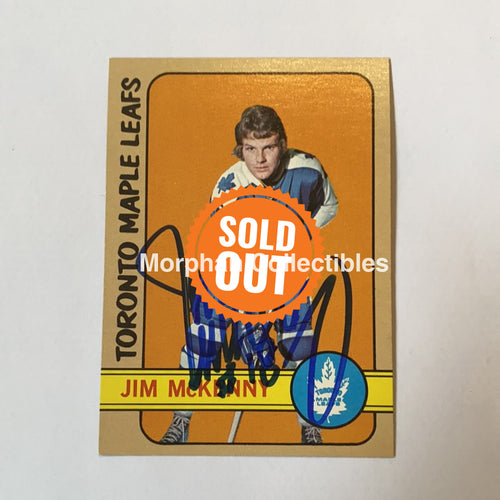 Jim Mckenny - Autographed Card 1972-73 Topps