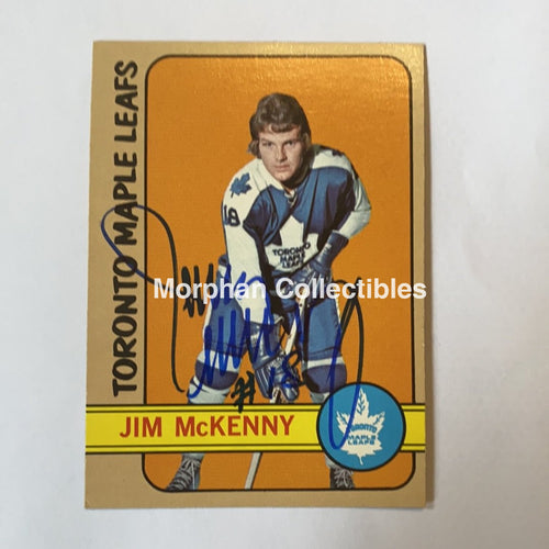 Jim Mckenny - Autographed Card 1972-73 Topps