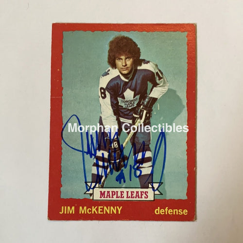 Jim Mckenny - Autographed Card 1973-74 Opc