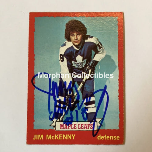 Jim Mckenny - Autographed Card 1973-74 Opc