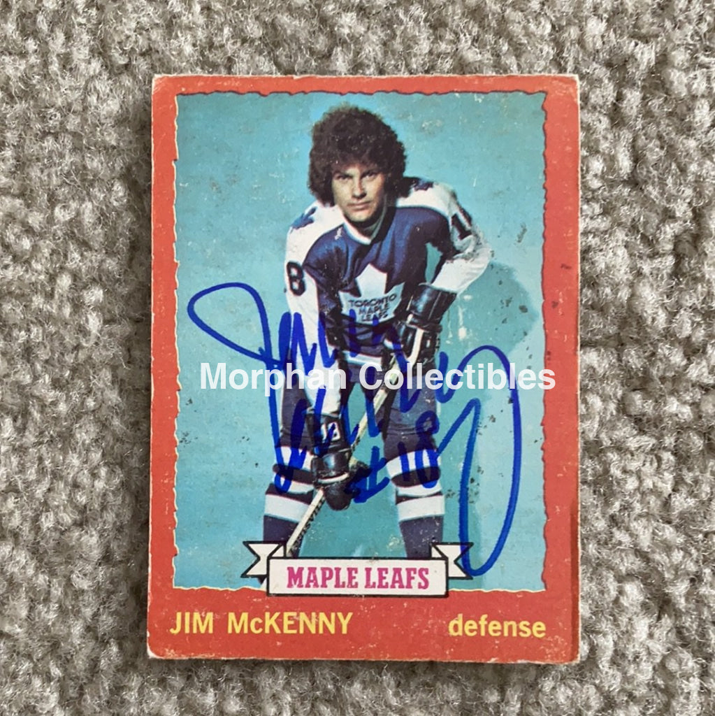 Jim Mckenny - Autographed Card 1973-74 Opc
