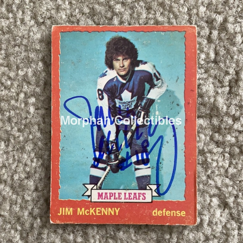 Jim Mckenny - Autographed Card 1973-74 Opc