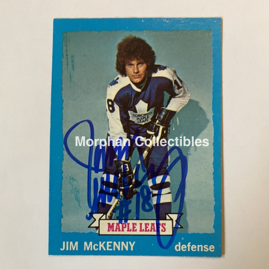 Jim Mckenny - Autographed Card 1973-74 Topps